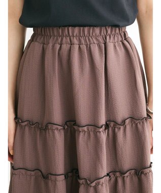 Green Parks ・SUGAR SPOON メローティアードスカート Mocha