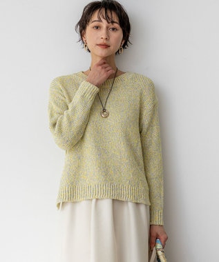 23区 【先行予約】コットンコードミックス クロップド ニット