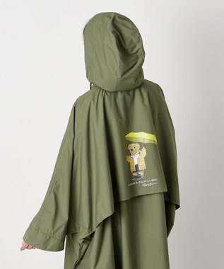 MOONBAT POLO RALPH LAUREN レインポンチョ レインベア 50デニール生地／着丈98cm 収納袋付き カーキー