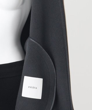 23区 【エステータ】ブラッシュドラムズウール ブルゾン スレートグレー系