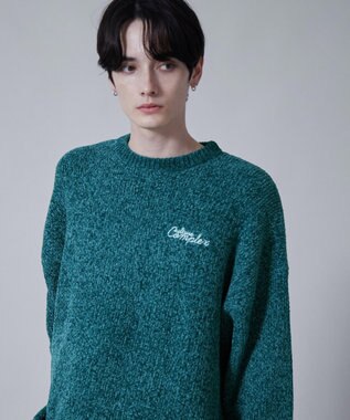 WEGO ベロアモールワンポイントプルオーバー ブルーその他