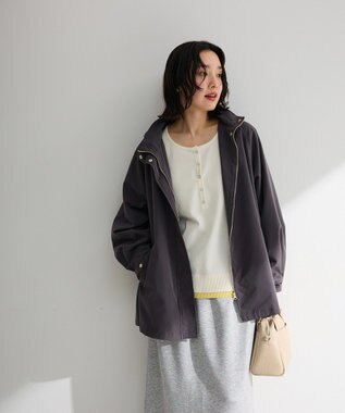 Green Parks ヘンリーネックレイヤードニットプルオーバー White