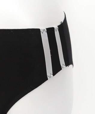 WEGO 【ブラトップ＆ショーツセット】Liliane　Ciel　サイドライン ブラック