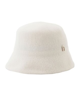 MOONBAT FURLA(フルラ)ロゴ付き バスクハット 帽子 UVカット サイズ調整 オフホワイト