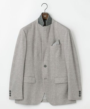 JOSEPH ABBOUD 【キングサイズ・ストレッチ/伸縮回復性】フランネルジャージージャケット ライトグレー系