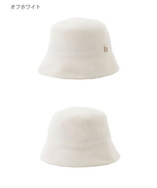 MOONBAT FURLA(フルラ)ロゴ付き バスクハット 帽子 UVカット サイズ調整 オフホワイト