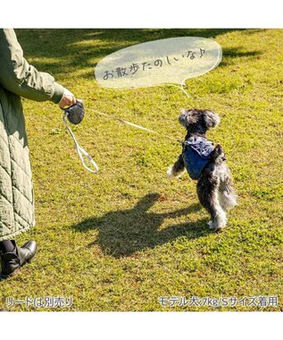 PET PARADISE J.PRESS  アウターハーネス オニオンシームステッチ 《ネイビー》 小型犬 ネイビー