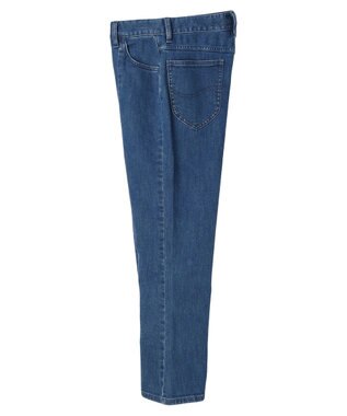 earth music&ecology Ｌｅｅ×ｅ．ｍ．ａ．ｅ．スリットフレアデニムパンツ Light Indigo