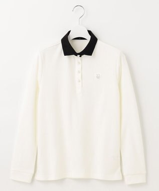 23区GOLF 【WOMEN】【WEB&一部店舗限定】針抜きクレリック 長袖シャツ ホワイト系