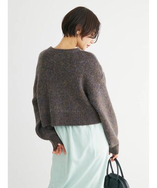 Green Parks ・ＥＬＥＮＣＡＲＥ　ＤＵＥ　ミックスシャギーニット Brown