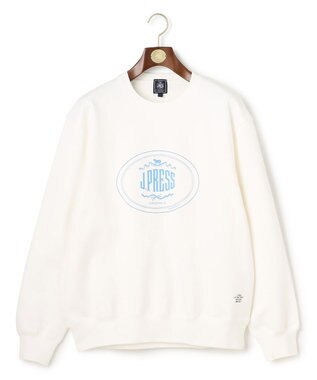 J.PRESS MEN 【J.PRESS ORIGINALS】【UNISEX】Supima Recycle French Terry Orval Logo Sweat Shirt ホワイト系