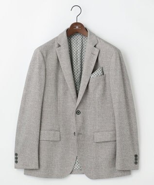 JOSEPH ABBOUD 【キングサイズ・ストレッチ/伸縮回復性】フランネルジャージージャケット ライトグレー系