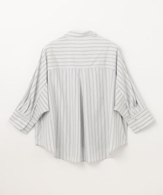 ANY L 【UVカット/抗菌防臭/速乾/手洗い可】エニィファンクション ストライプドルマンシャツ ブルーストライプ