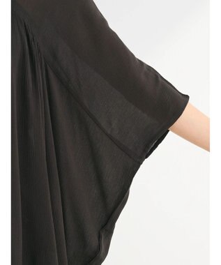 Green Parks Ｉ　レーヨンクレープチュニック Black