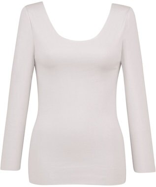 Wing あったかインナー 綿100％(肌側) アウターにひびきにくい ムレにくい 【綿の贅沢ここちフラット】 8分袖 長袖 秋 冬 EL4871 ウイング／ワコール シェルベージュ