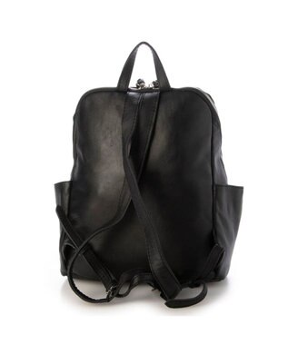 UNBILLION ペルケ perche / ダブルジッパー牛革バックパック ブラック