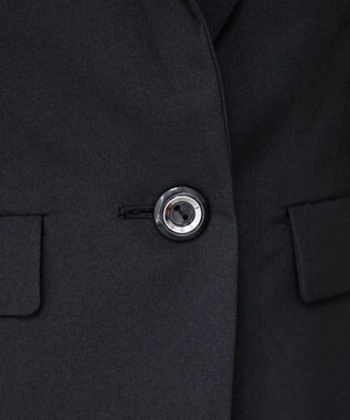 Tiaclasse 【吸水速乾・接触冷感・UVケア・防シワ・洗える】カチオンテーラードジャケット ブラック