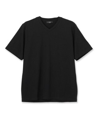 JOSEPH HOMME 新色追加【機能素材】ハイゲージベアスムース　VネックＴシャツ ブラック系