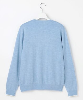 J.PRESS LADIES アーガイル ツイン ニット ソフトブルー系