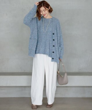 23区 ロングパール ネックレス ホワイト系