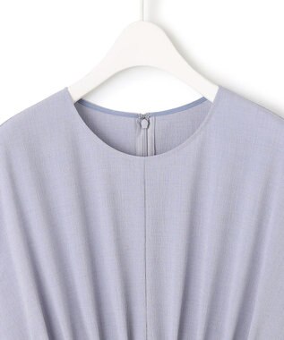 ICB 【ASUMI・MANAMIコラボ 丈が選べる】タックデザインワンピース サックス系