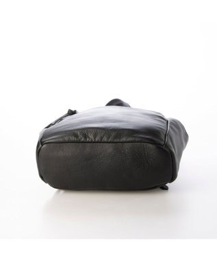 UNBILLION ペルケ perche / ダブルジッパー牛革バックパック ブラック