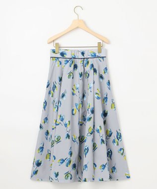 組曲 チューリッププリント フレアスカート ロイヤルブルー系5