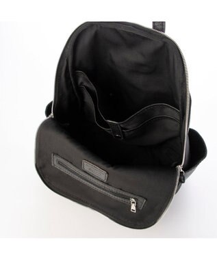 UNBILLION ペルケ perche / ダブルジッパー牛革バックパック ブラック