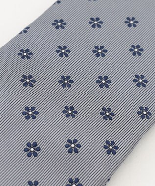 J.PRESS MEN 【定番】花小紋 ネクタイ グレー系7