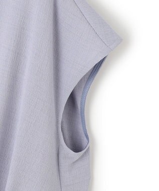 ICB L 【ASUMI・MANAMIコラボ 丈が選べる】タックデザインワンピース サックス系