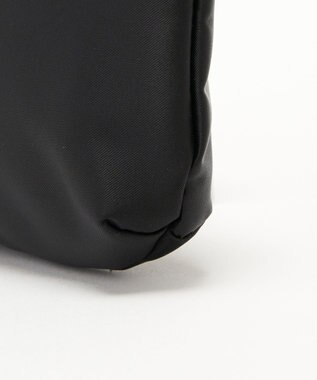 russet カラビナ付きラウンドフラットポーチ(Z-208) Black