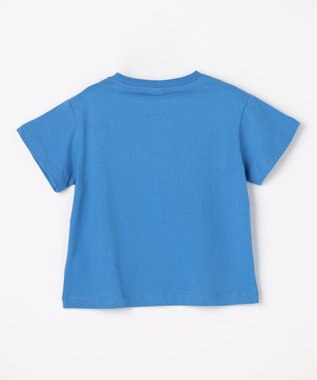 ANY KIDS 【洗濯機可能】はたらく車プリント 半袖Tシャツ ブルー