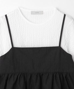 ANY L 【セットアイテム】キャミソール×プルオーバーセット ブラック