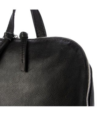 UNBILLION ペルケ perche / ダブルジッパー牛革バックパック ブラック
