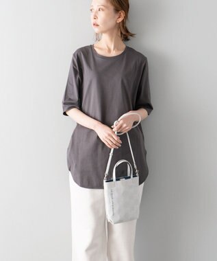 MIYABIYA La quoh with kirakaracho  南蛮七宝ベーシックプリント ミニ２WAYショルダー 月白(ライトグレー)