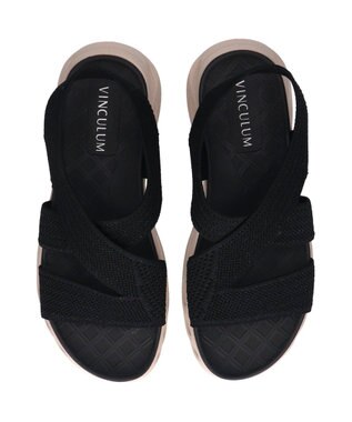 Bridget Birkin 【VINCULUM】フレックスソールニットサンダル ブラック
