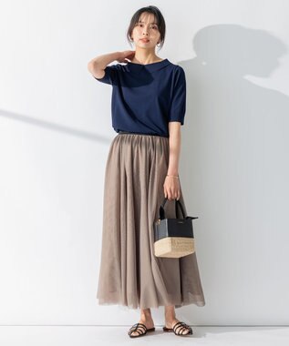 23区 VIOLAd'ORO MIRO スクエアバスケット バッグ ブラック