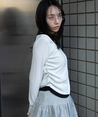 WEGO カーデドッキングレイヤードロンT ホワイト