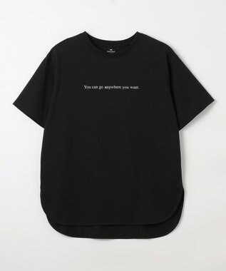 ANY L オーガビッツロゴテールＴシャツ ブラック