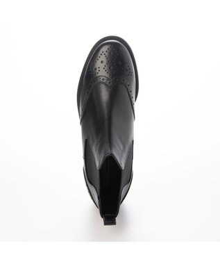 ing <ing>ウィングチップサイドゴアブーツ ブラック