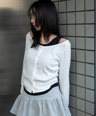 WEGO カーデドッキングレイヤードロンT ホワイト