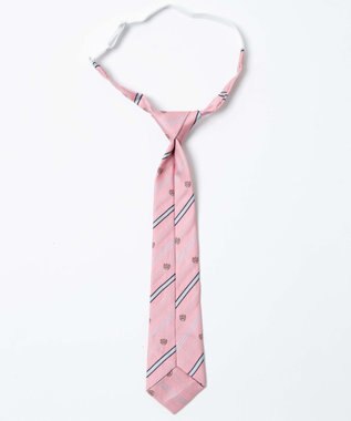 WEGO 【SCHOOL ITEM】エンブレム柄スクールネクタイ ピンク