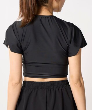 OP／FILA 【Kappa】サイドシャーリングTシャツ 4点セット水着 ブラウン