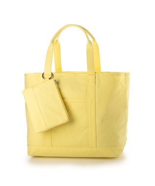 UNBILLION カシュカシュ cachecache / 裏コーディングキャンバスビッグトートバッグ イエロー