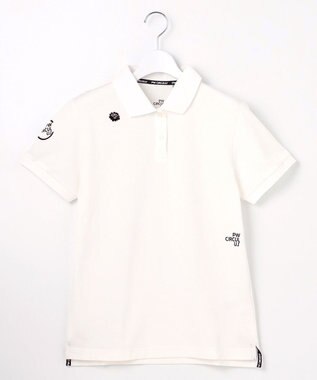 PW CIRCULUS 【WOMEN】ベーシックポロ ゴルフウェア レディース ホワイト系