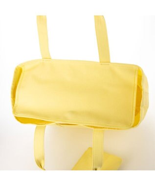 UNBILLION カシュカシュ cachecache / 裏コーディングキャンバスビッグトートバッグ イエロー