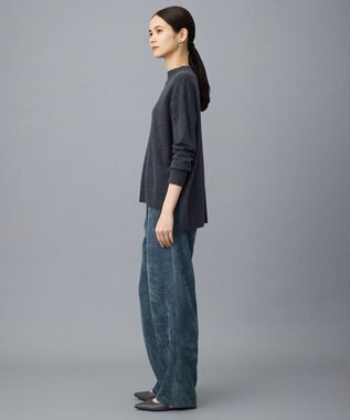 自由区 S 【カタログ掲載】ソフトコーデュロイワイド パンツⅡ ダルブルー