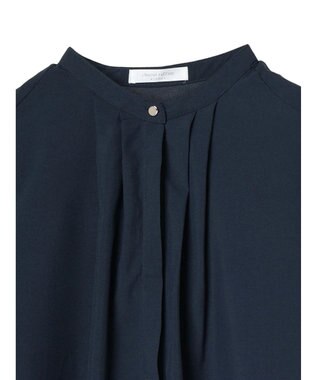 Green Parks ＢＰ　ケア楽　ポイント釦ブラウス Navy
