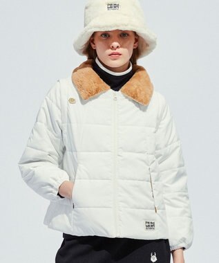 PW CIRCULUS 【ベスト / ブルゾン / 襟も外せる / WOMEN】3WAYデタッチャブルブルゾン ホワイト系