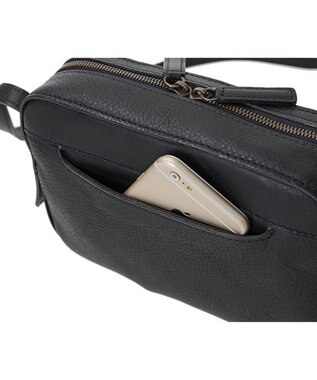 genten トスカ BOX型ミニショルダーバッグ ネイビー